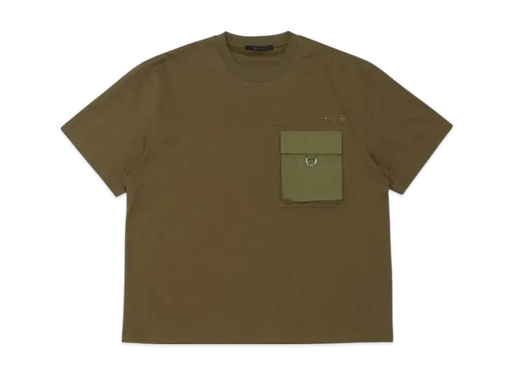 TATRAS T-Shirt Cut And Sewn Vent Oversize "Khaki"