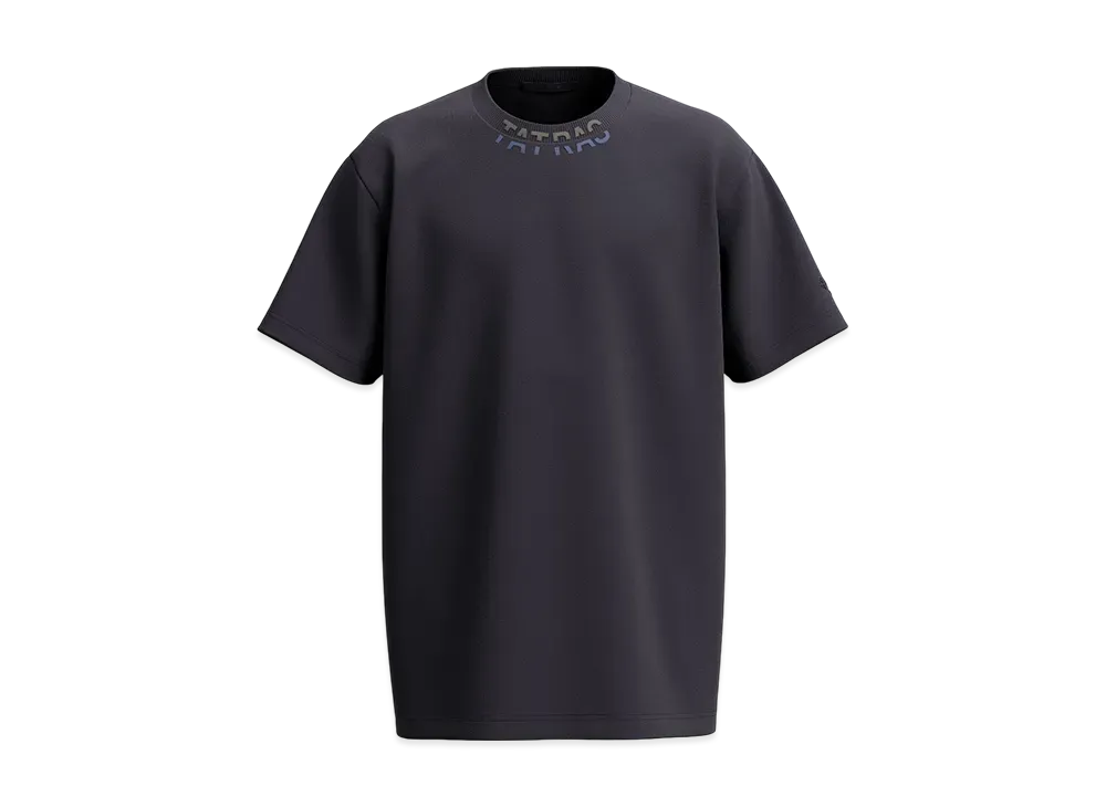 TATRAS Wand Neck Logo Print T-shirt "Navy"