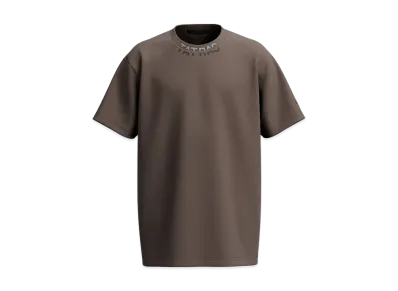 TATRAS Wand Neck Logo Print T-shirt "Charcoal Gray"