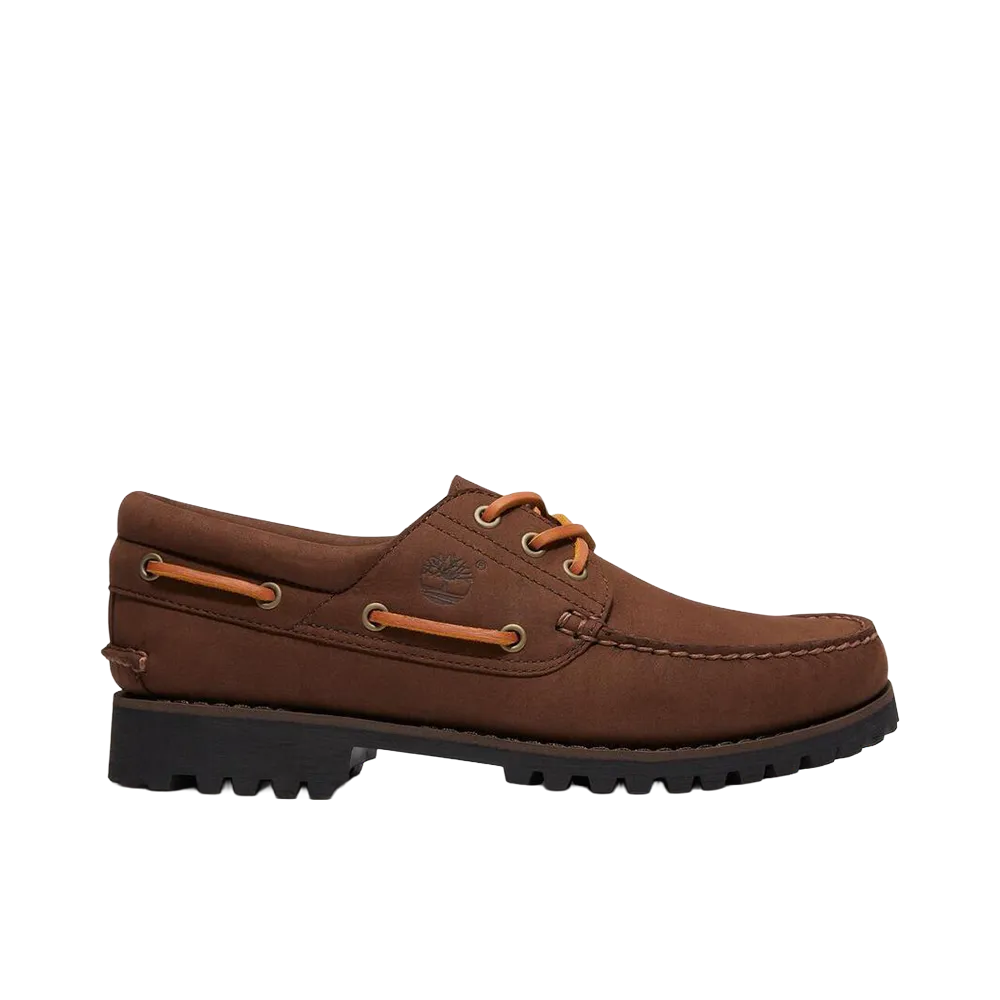Timberland 3-Eye Lug Handsewn Boat Shoe "Brown Nubuck"