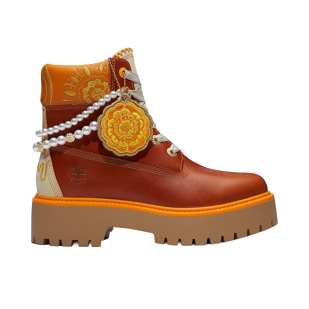 Timberland Women's Stone Street Platform 6inch Waterproof Boot "Dia de Muertos"