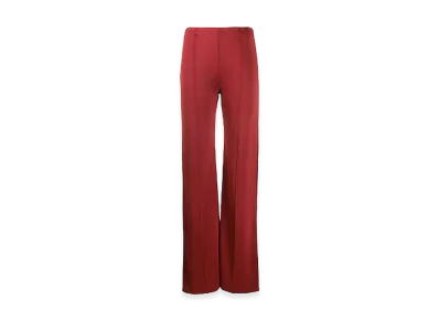 Valentino Women's Flared Pants With Piped Seams "Dark Red"