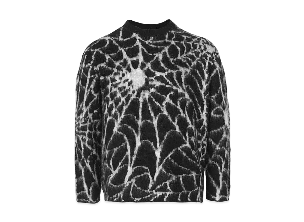 The Boy Has No Patience Moonstone Cobweb Sweater "Black"