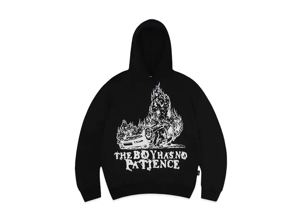 The Boy Has No Patience Burning Car Hoodie "Black"