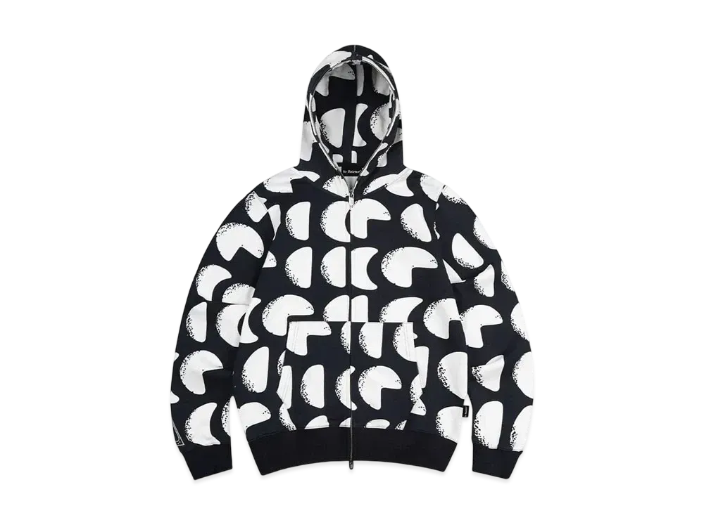 The Boy Has No Patience Moonstone Full Printed Zipper Hoodie "White"