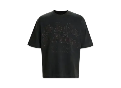 The Boy Has No Patience Eclipse Of The Blood Moon Letter Washed S/S Tee "Black"