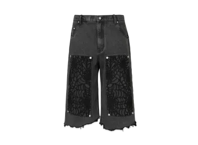 The Boy Has No Patience Embroidery Cobweb Jeans "Black"