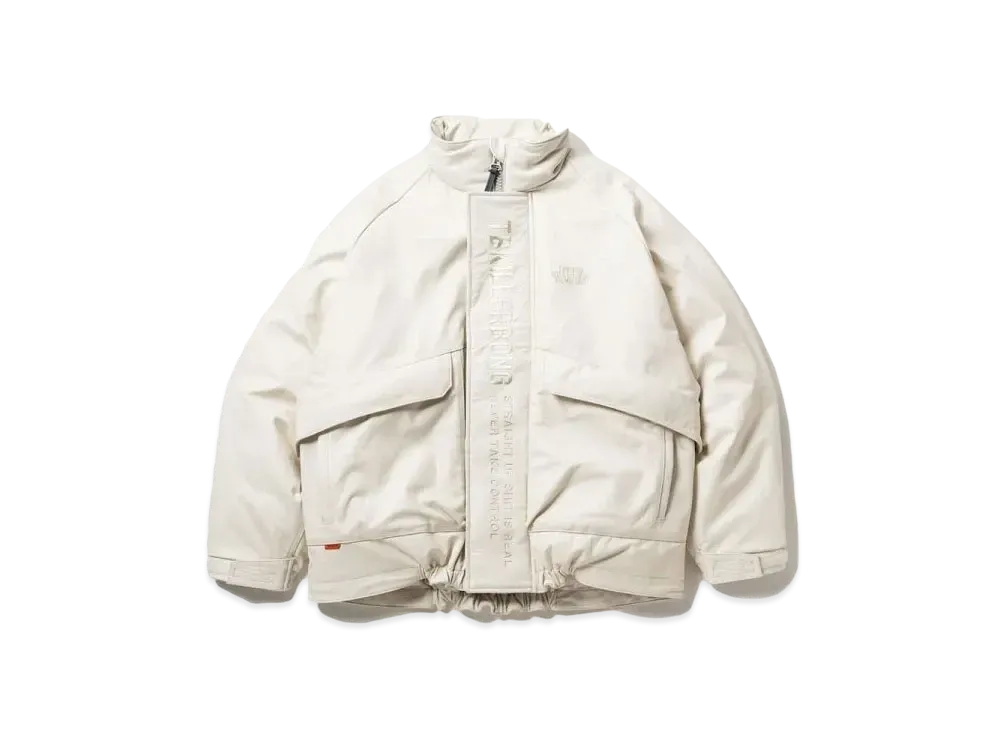 TIGHTBOOTH Short Leather Monster Parka "Ivory"