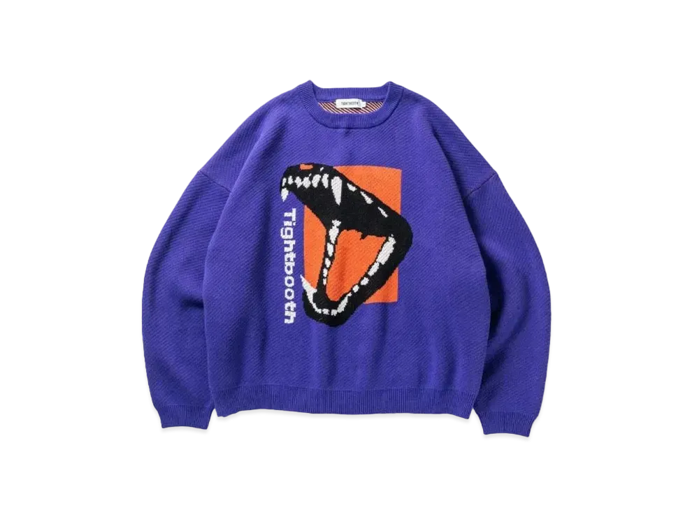 TIGHTBOOTH Bite Knit Sweater "Purple"