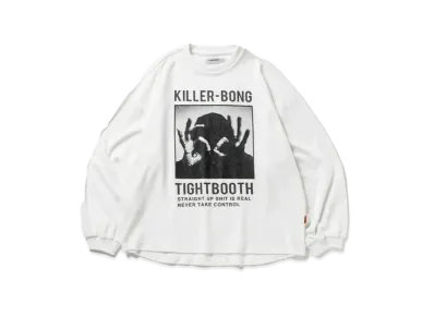 TIGHTBOOTH Hand Sign Velour Ls "White"