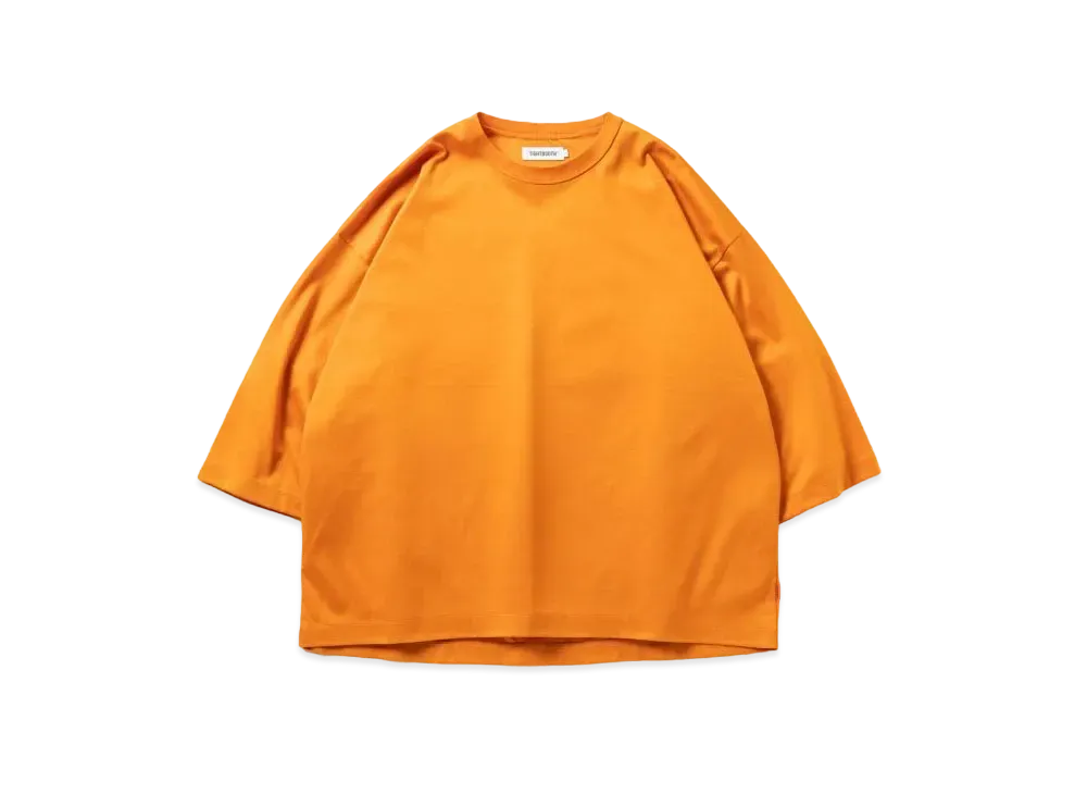 TIGHTBOOTH C Ponte 3/4 Sleeve T-Shirt "Orange"