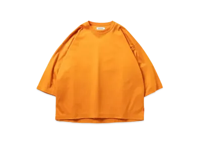 TIGHTBOOTH C Ponte 3/4 Sleeve T-Shirt "Orange"