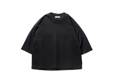 TIGHTBOOTH C Ponte 3/4 Sleeve T-Shirt "Black"