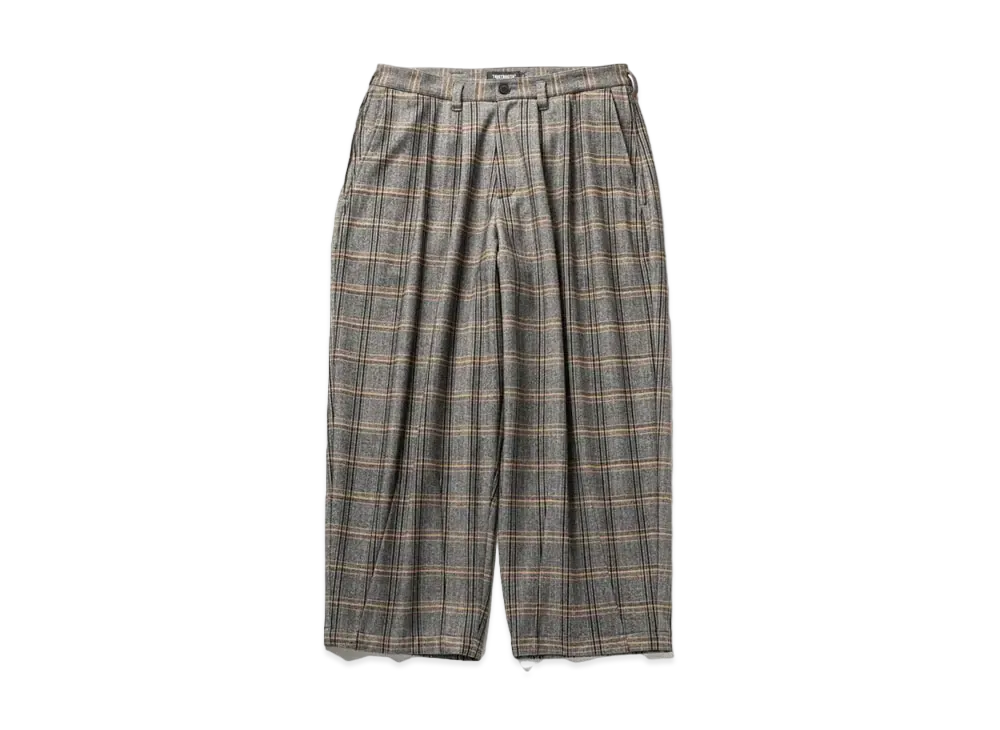 TIGHTBOOTH Formal Plaid Baggy Slacks "Grey"