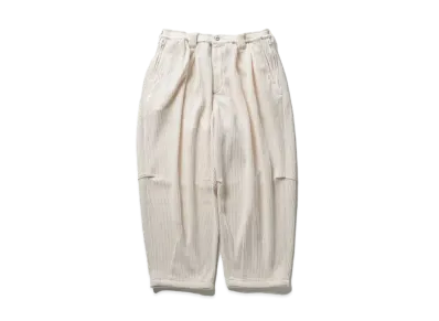 TIGHTBOOTH Knit Cord Balloon Pants "White"