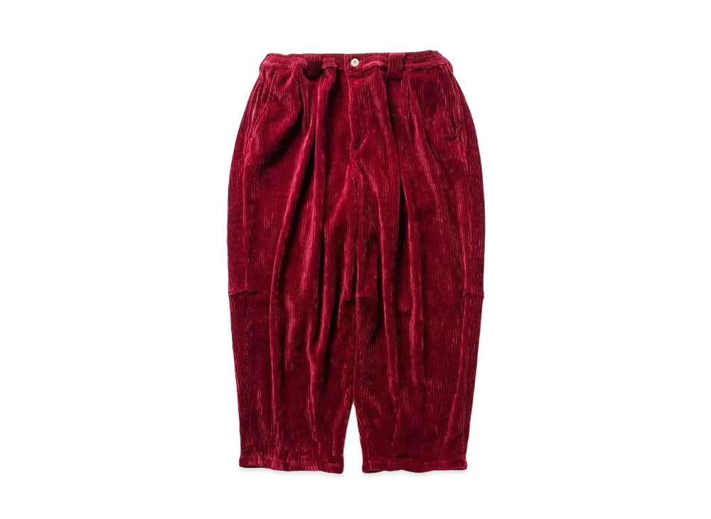 TIGHTBOOTH Knit Cord Balloon Pants "Wine"