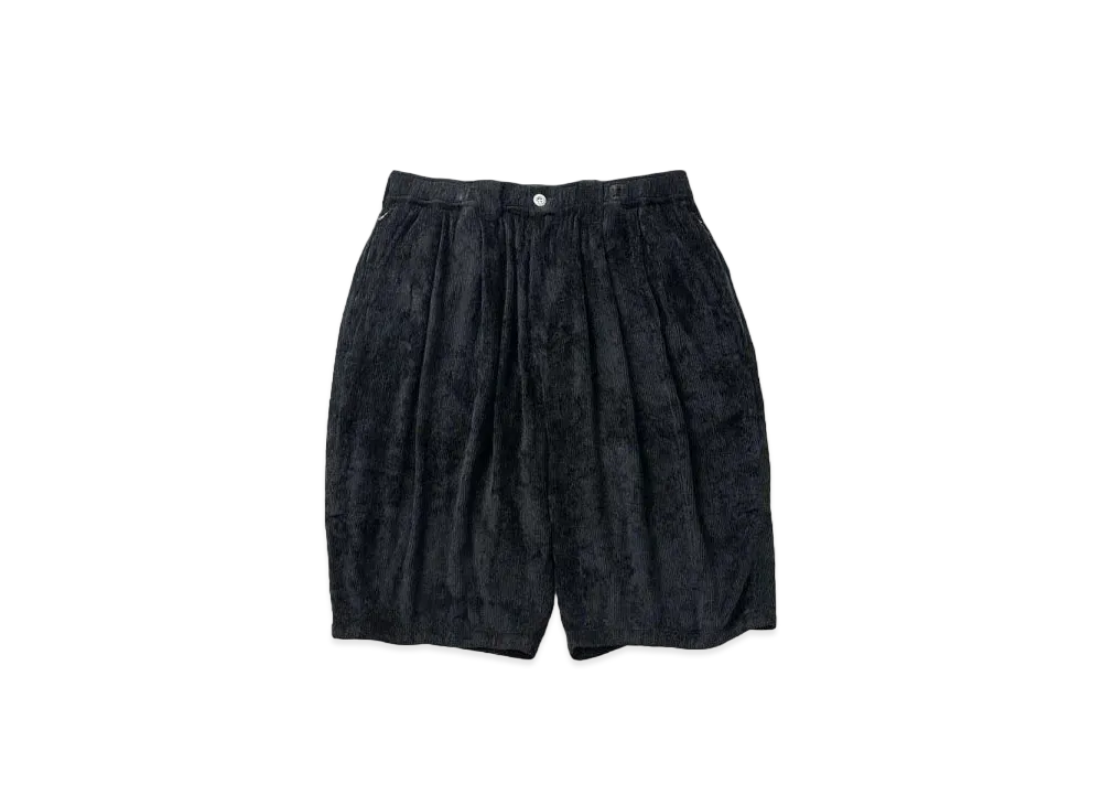 TIGHTBOOTH Rayon Cord Big Shorts "Black"