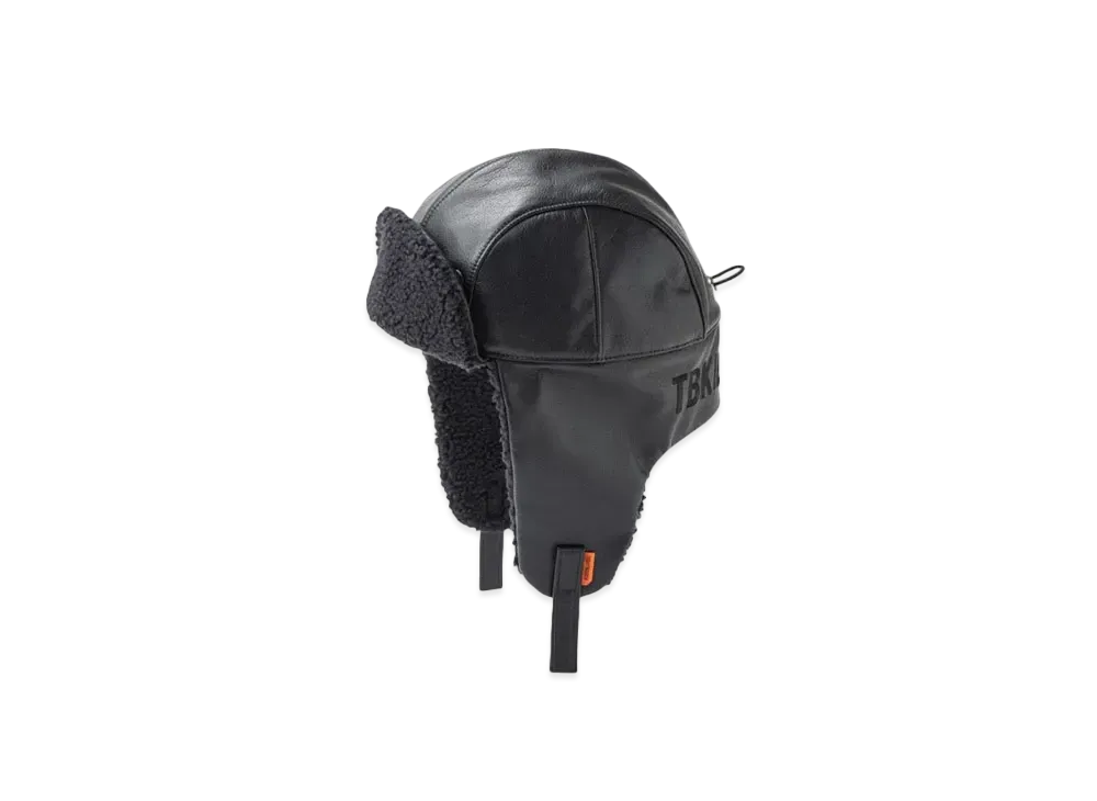 TIGHTBOOTH Leather Flight Cap "Black"