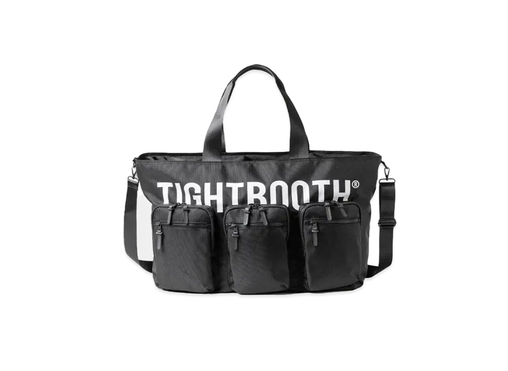 TIGHTBOOTH Triple Pocket Big Tote "Black"