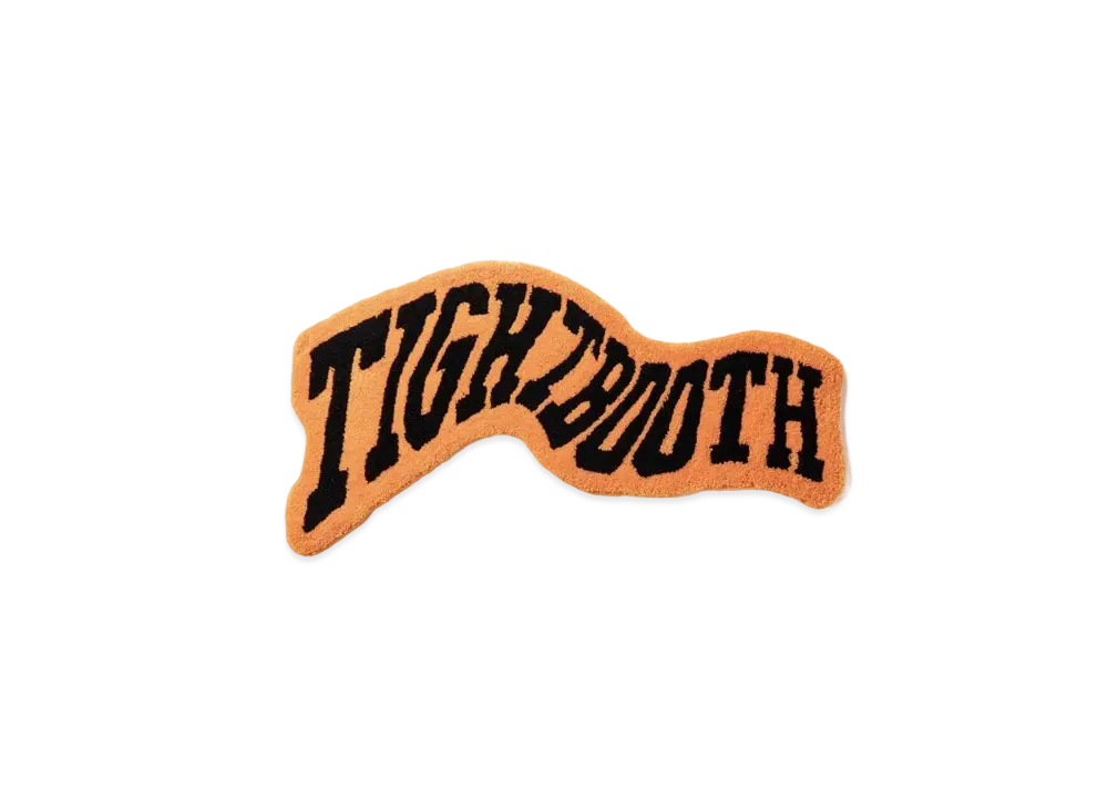 TIGHTBOOTH Acid Logo Rug "Black"