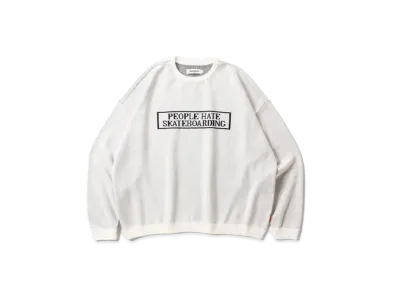 TIGHTBOOTH People Hate Skate Sweater "White"