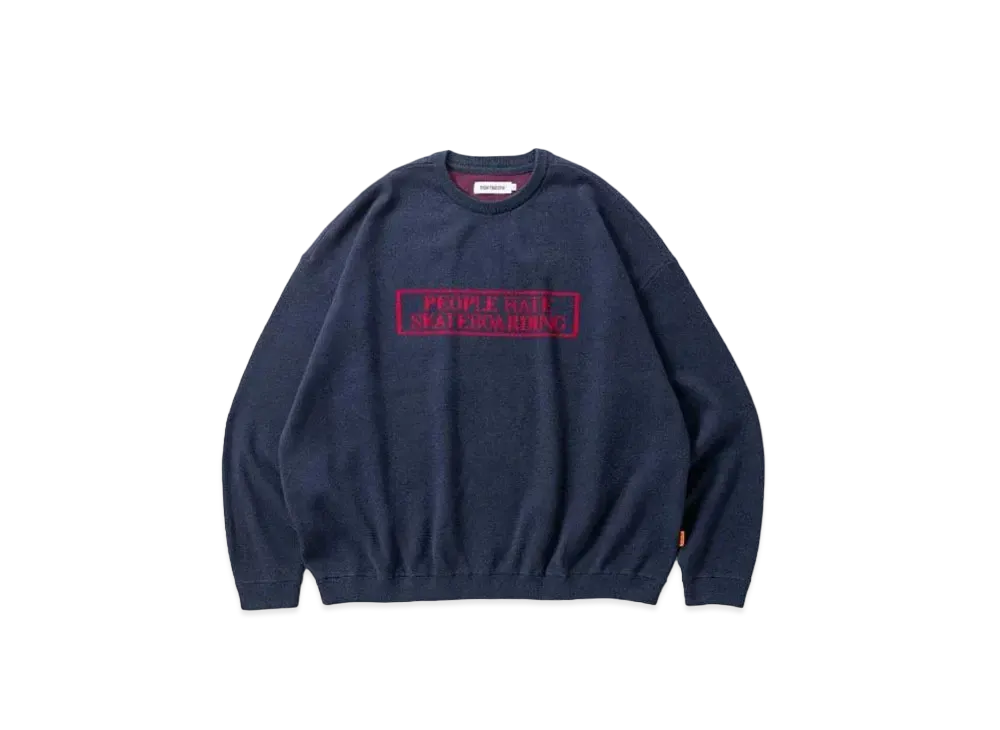 TIGHTBOOTH People Hate Skate Sweater "Navy"