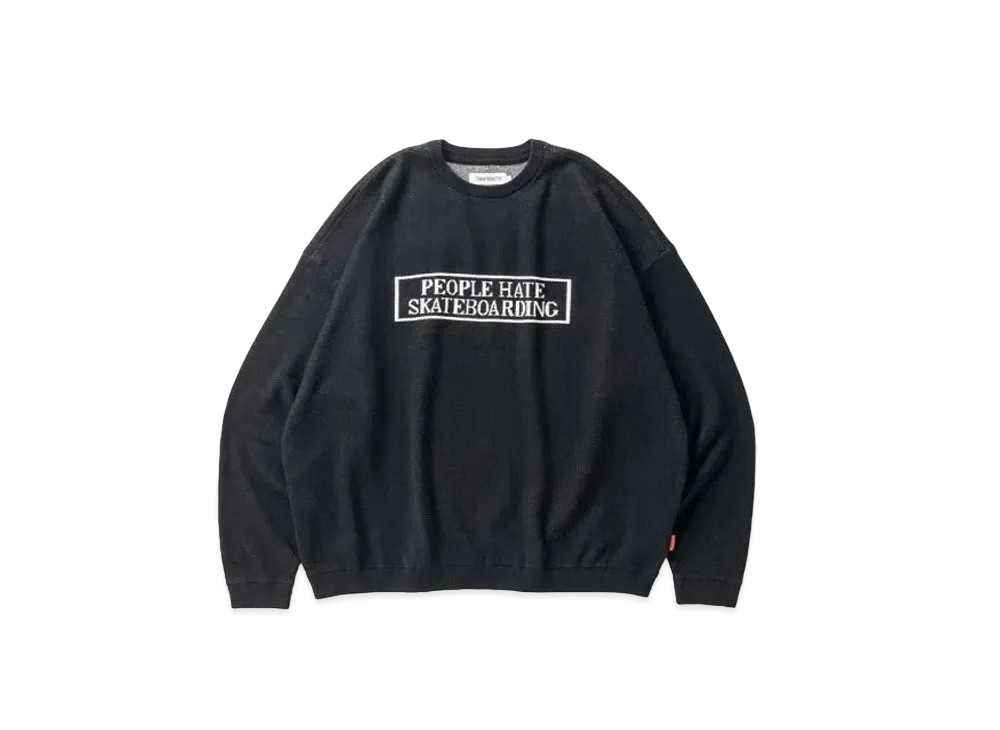 TIGHTBOOTH People Hate Skate Sweater "Black"