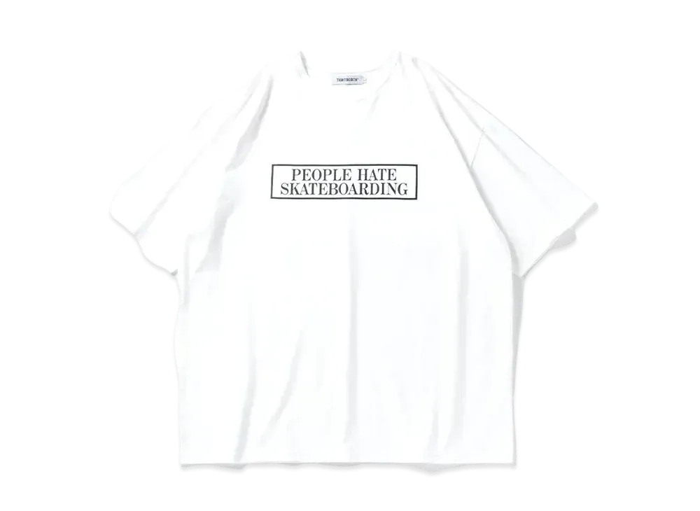 TIGHTBOOTH People Hate Skate T-Shirt "White"