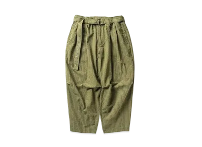 TIGHTBOOTH Seersucker Balloon Pants "Olive"