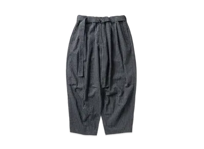 TIGHTBOOTH Seersucker Balloon Pants "Black"