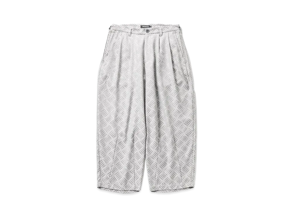 TIGHTBOOTH Formal Checker Plate Baggy Slacks "Silver"