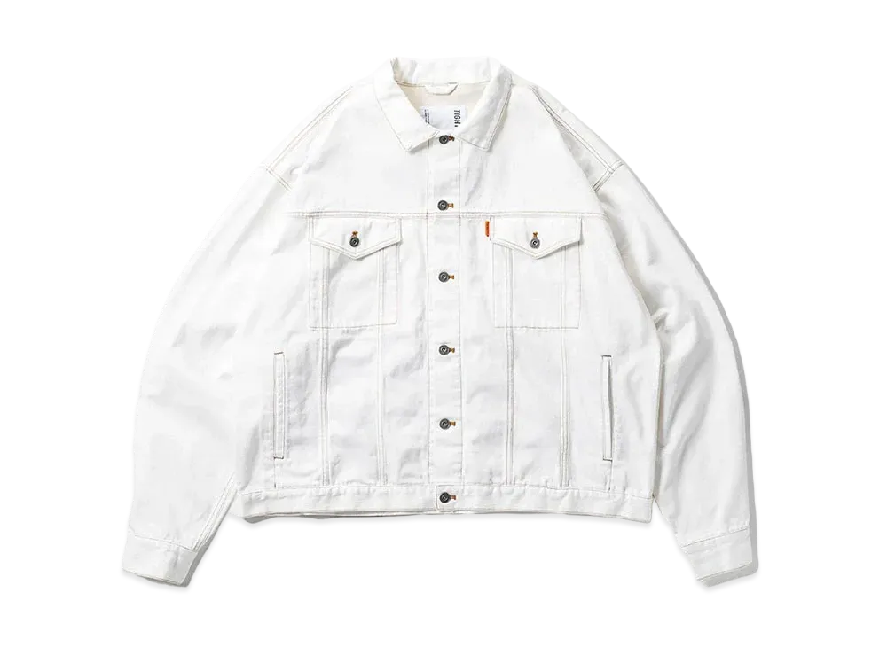 TIGHTBOOTH Label Denim Jacket "White"