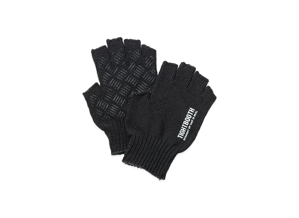 TIGHTBOOTH Logo Fingerless Glove "Black"