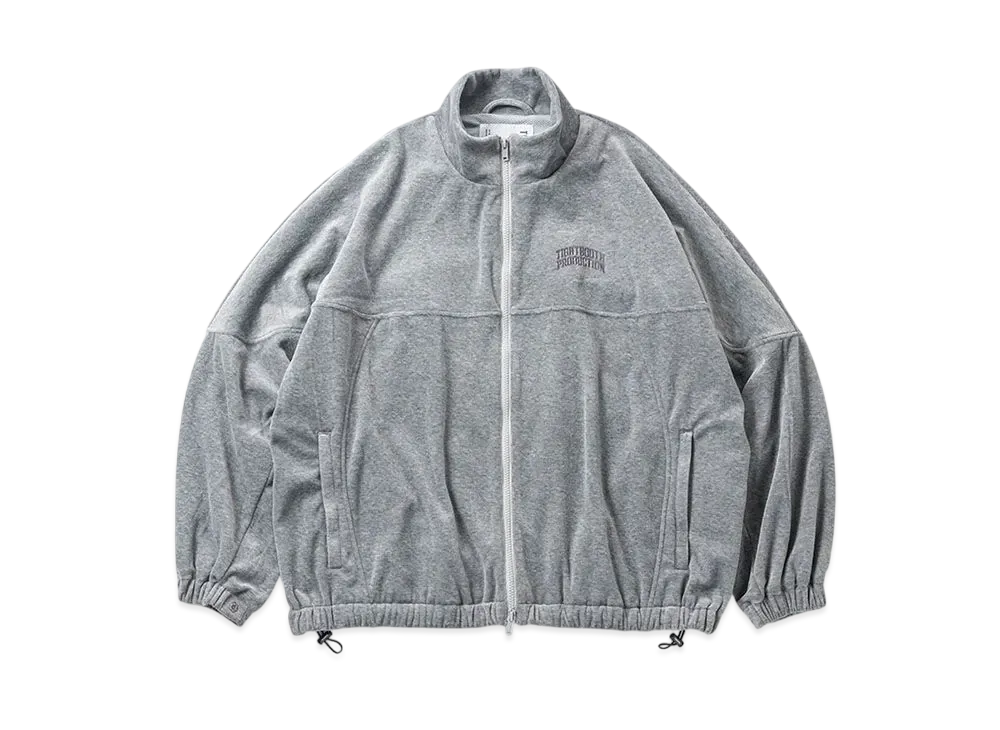 TIGHTBOOTH Velour Track Jacket "Heather Gray"