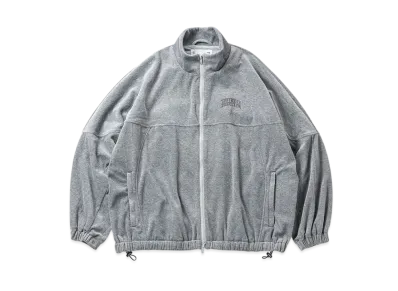 TIGHTBOOTH Velour Track Jacket "Heather Gray"