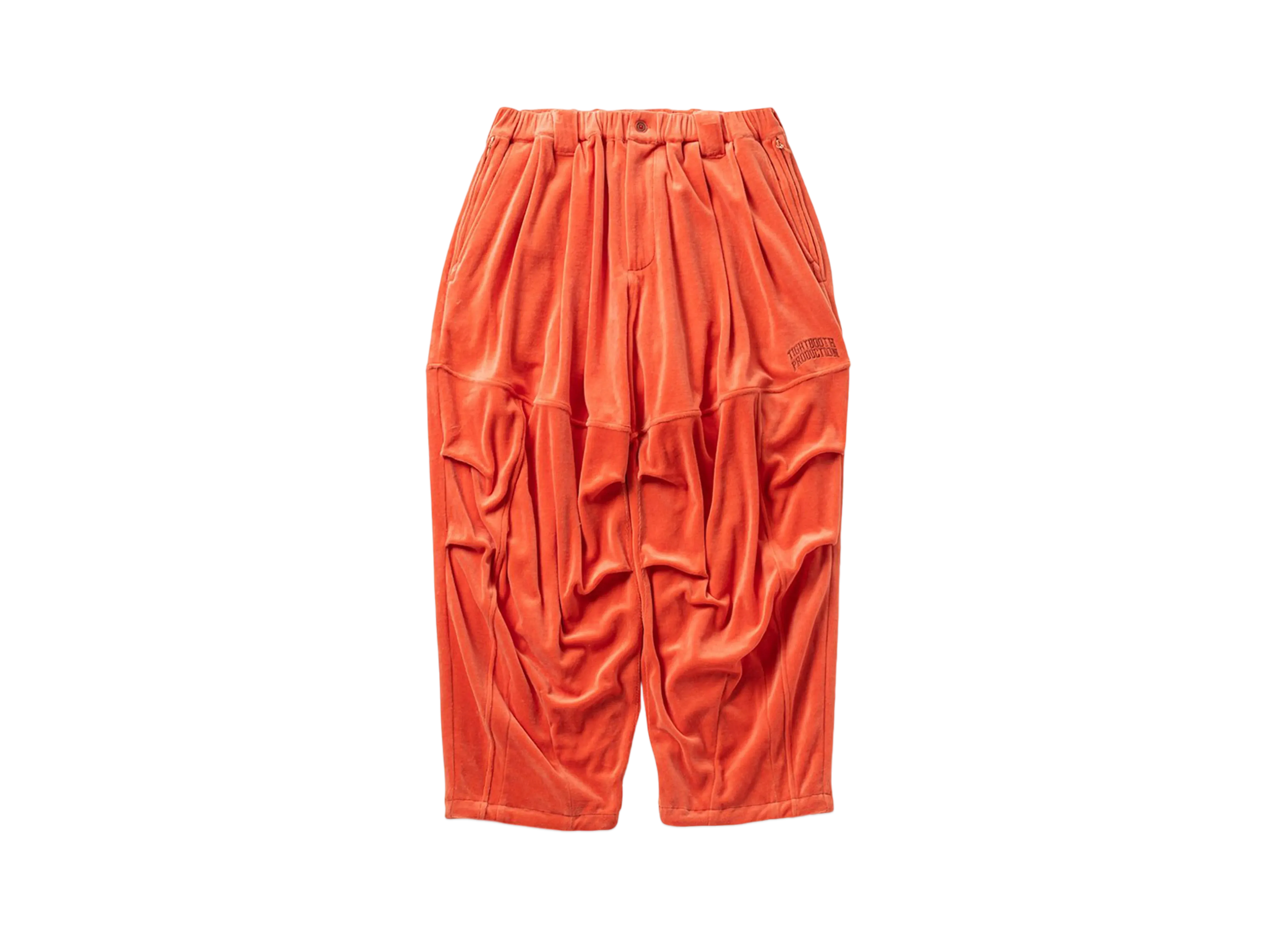 TIGHTBOOTH Velour Balloon Pants "Orange"