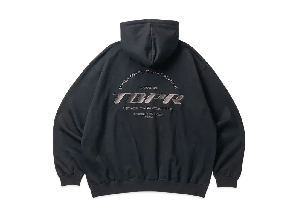 TIGHTBOOTH Straight Up Hooded Sweat Shirt "Black"
