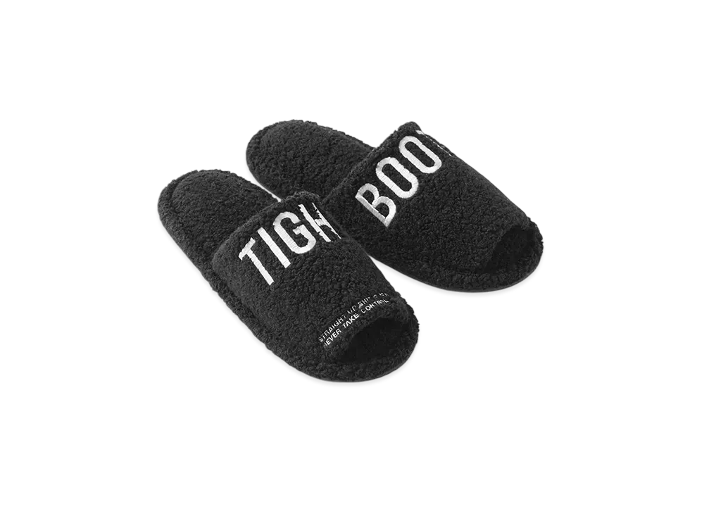 TIGHTBOOTH Label Logo Boa Sandal "Black"