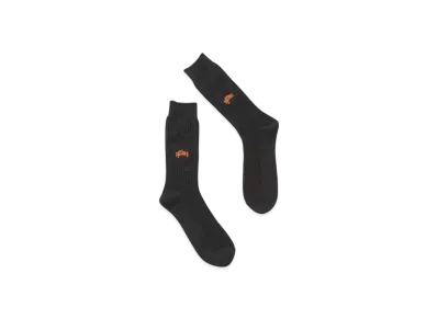 TIGHTBOOTH College Waffle Socks "Black"