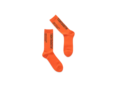TIGHTBOOTH Label Logo Socks "Orange"