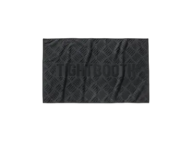 TIGHTBOOTH Checker Plate Jacquard Bath Towel "Black"