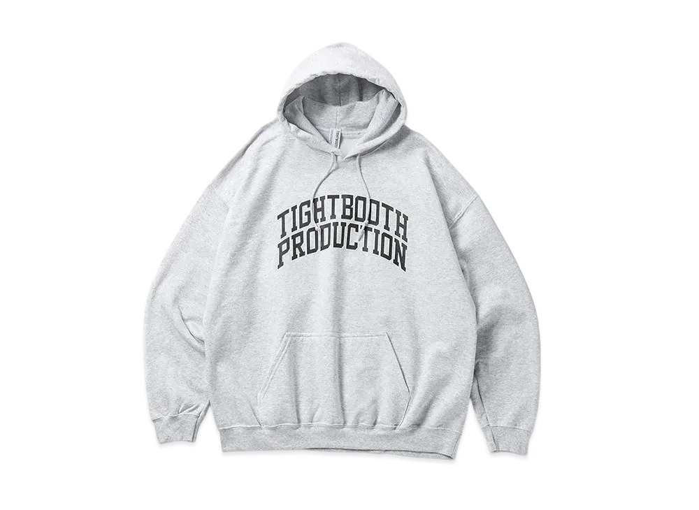 TIGHTBOOTH College Hooded Sweat Shirt "Ash"