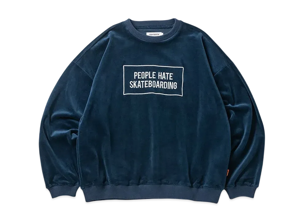 TIGHTBOOTH People Hate Skate Velour L/S "Navy"
