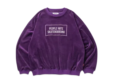 TIGHTBOOTH People Hate Skate Velour L/S "Purple"