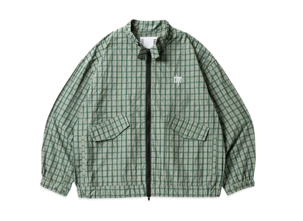 TIGHTBOOTH Plaid Light Swing Top "Green"
