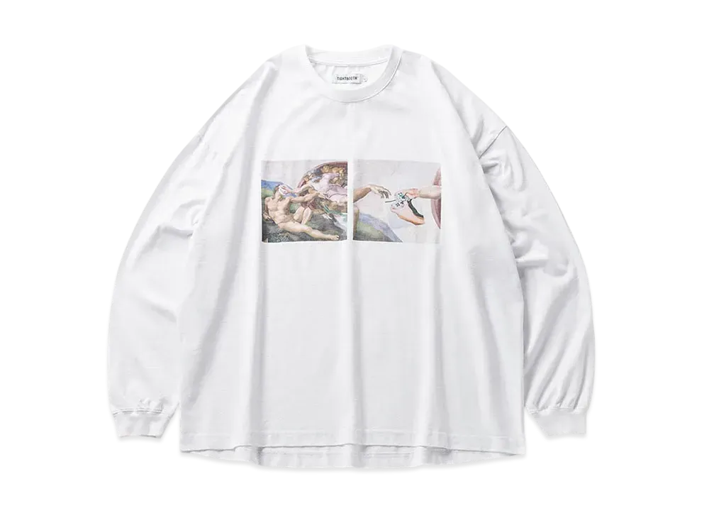 TIGHTBOOTH Pass The Pie L/S T-Shirt "White"