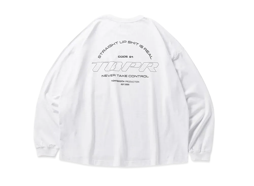 TIGHTBOOTH Straight Up L/S T-Shirt "White"