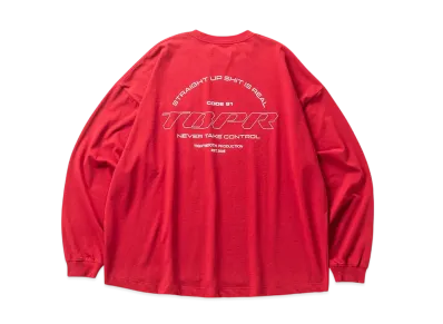 TIGHTBOOTH Straight Up L/S T-Shirt "Red"