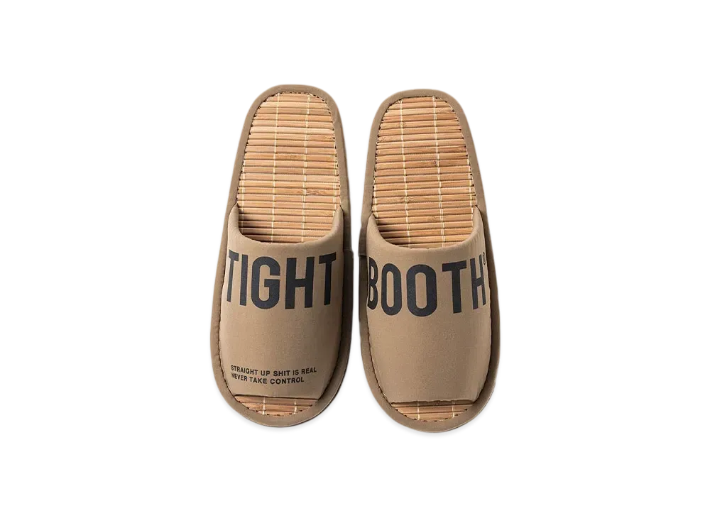 TIGHTBOOTH Big Label Room Sandal "Khaki"