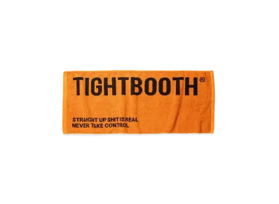 TIGHTBOOTH Label Logo Face Towel "Orange"